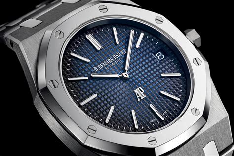 audemars piguet royal oak 15202 jumbo blue dial|Audemars Piguet automatic royal oak.